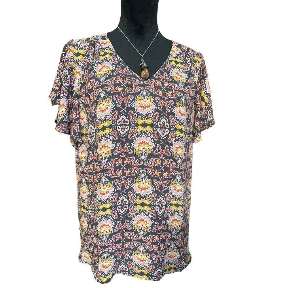 💖Loft Women's Floral Print Blouse